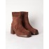 STPAY Cuffed Suede Chunky Heel Boots