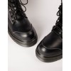 STPAY PU Lace Up Combat Style Boots