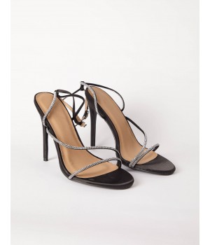 STPAY Diamante Strappy Heels