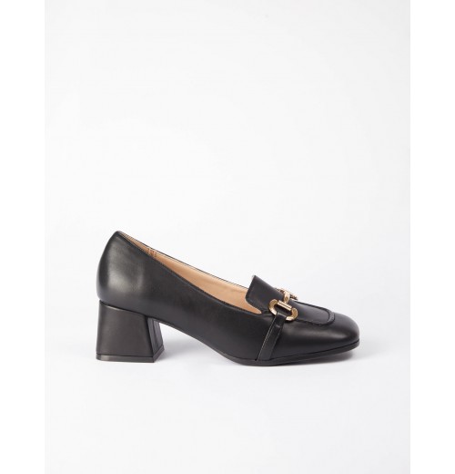 STPAY Gold Detail Heeled Loafers