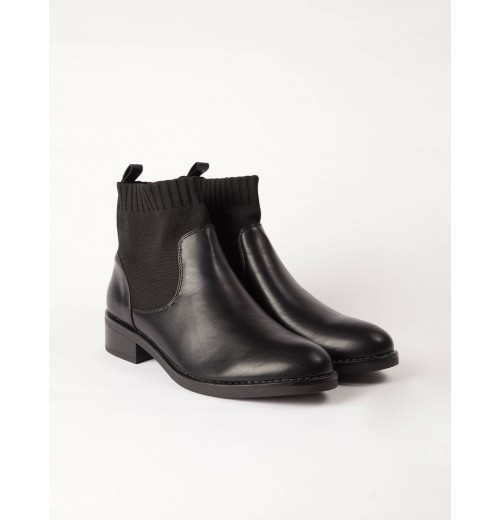 STPAY Sock Cuff Detail Chelsea Boot