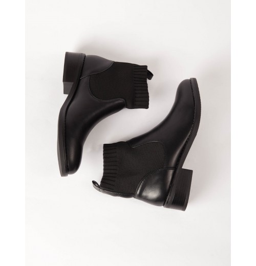 STPAY Sock Cuff Detail Chelsea Boot