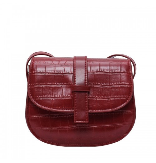 STPAY Leather Buckle Bag