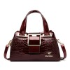 STPAY Buckle Leather Bag