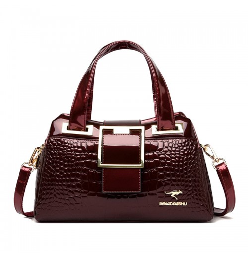 STPAY Buckle Leather Bag