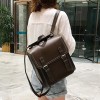 STPAY Leather buckle backpack