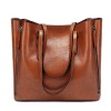 STPAY Rectangular Leather Tote Bag