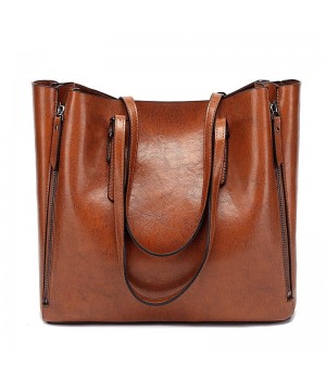 STPAY Rectangular Leather Tote Bag