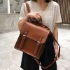 STPAY Leather buckle backpack