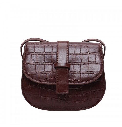 STPAY Leather Buckle Bag