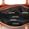 STPAY Leather Rectangle Tote Bag