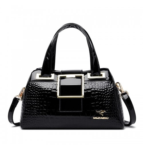 STPAY Buckle Leather Bag