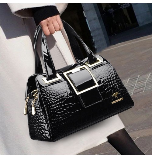 STPAY Buckle Leather Bag