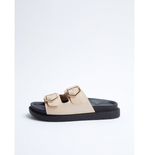 STPAY Double Buckle Sandals