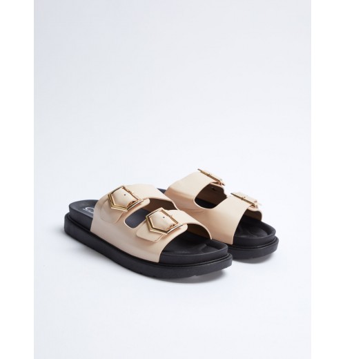 STPAY Double Buckle Sandals