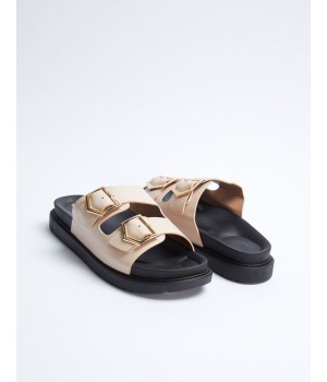 STPAY Double Buckle Sandals