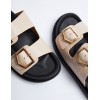 STPAY Double Buckle Sandals