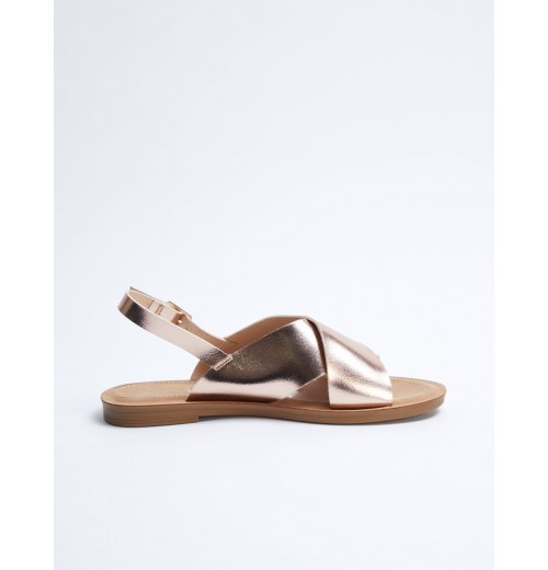 STPAY Crossover Strap Sandals