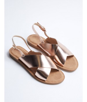 STPAY Crossover Strap Sandals