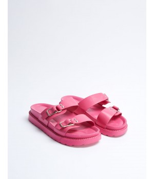 STPAY Two Strap Buckle Sandals